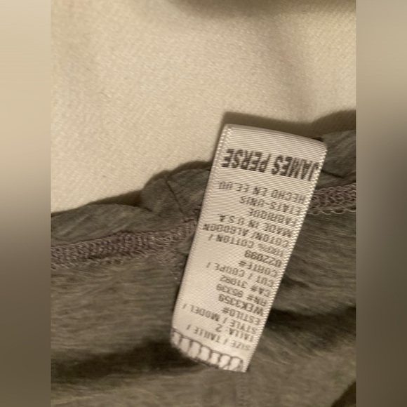 James Perse turtleneck Heather grey lightweight cotton knit size 2 - Picture 3 of 8